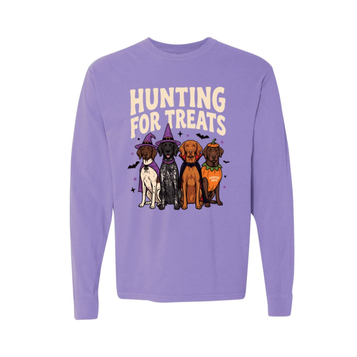 Hunting for Treats Halloween Long Sleeve T-Shirt